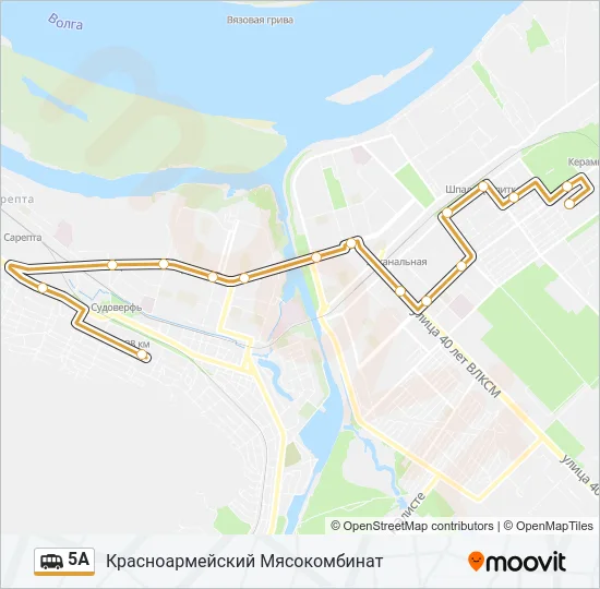 Маршрутка 5А: карта маршрута