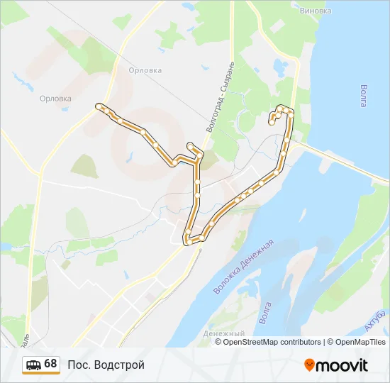 68 Shuttle Line Map