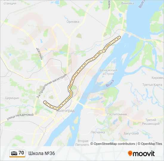 70 Shuttle Line Map