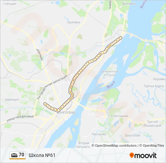 70 Shuttle Line Map