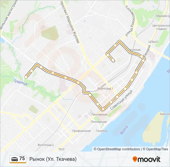 75 Shuttle Line Map