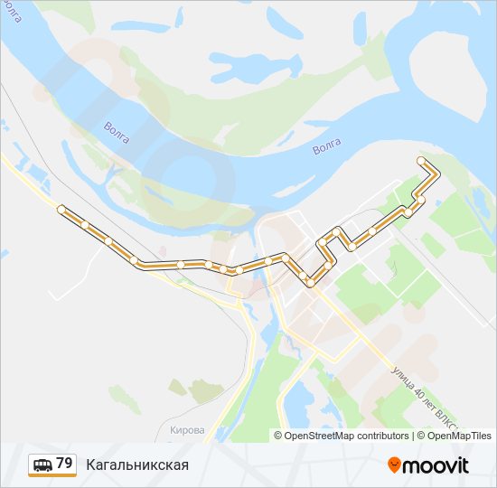 Маршрутка 79: карта маршрута