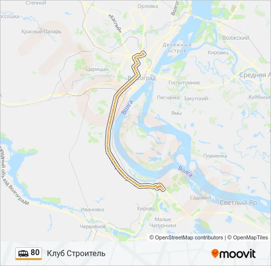 80 Shuttle Line Map