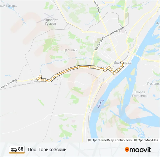 88 Shuttle Line Map