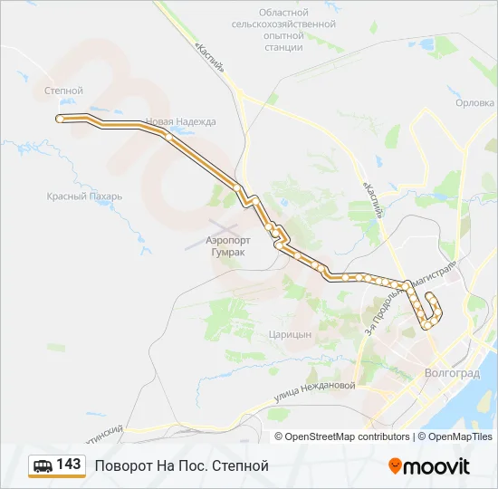 143 Shuttle Line Map