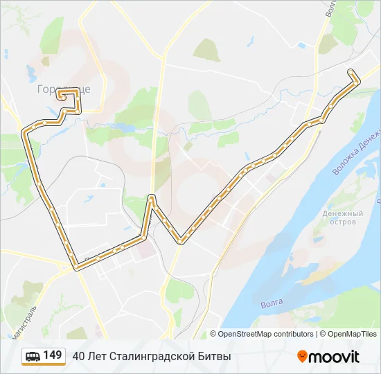 Маршрутка 149: карта маршрута