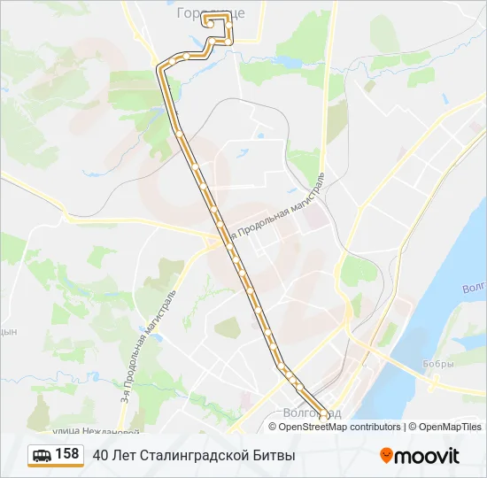 158 Shuttle Line Map