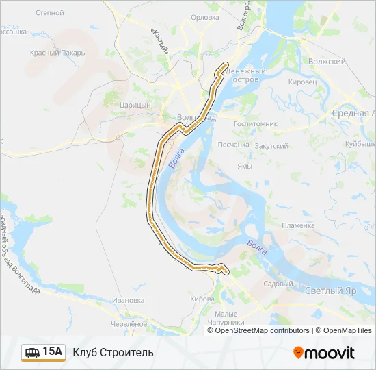 15А Shuttle Line Map