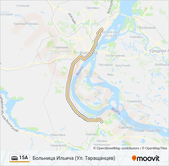 15А Shuttle Line Map