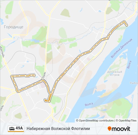 Маршрутка 49А: карта маршрута