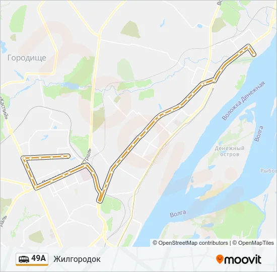 Маршрутка 49А: карта маршрута