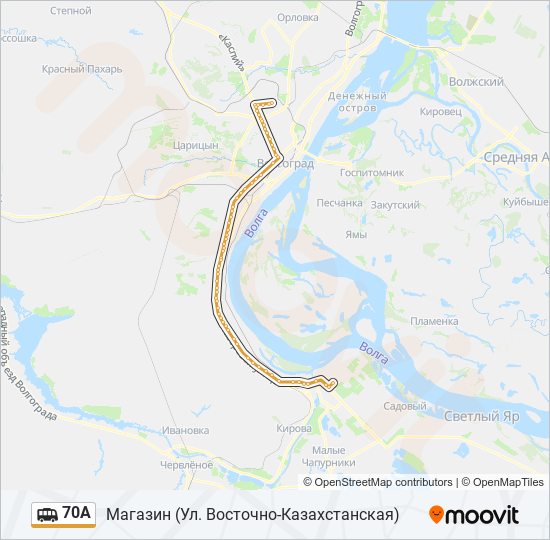 70 автобус карта. Маршрут 70. 70а Волгоград маршрут. Маршрут маршрутки 70 а. Маршрут 70а Волгоград с остановками на карте.