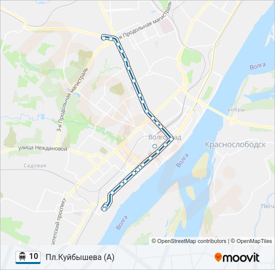 Троллейбус 10 карта