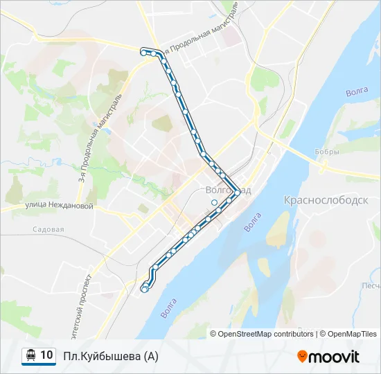 10 Trolleybus Line Map