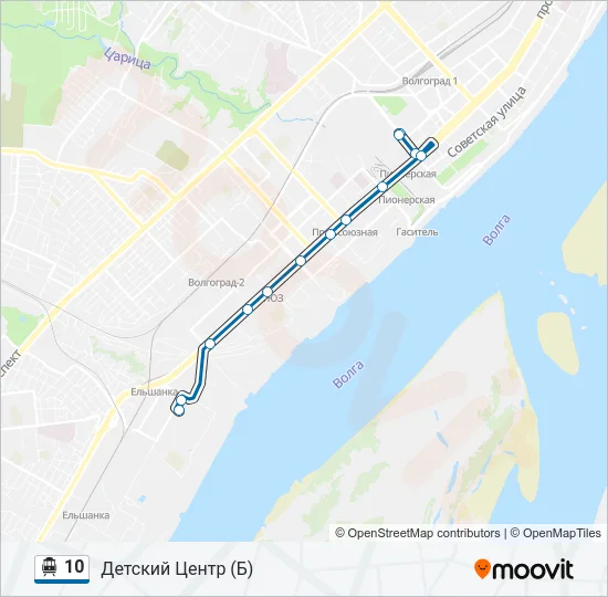 10 Trolleybus Line Map