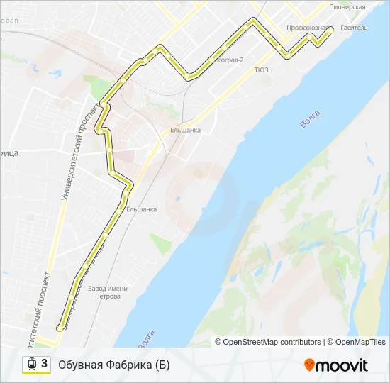 3 Light Rail Line Map