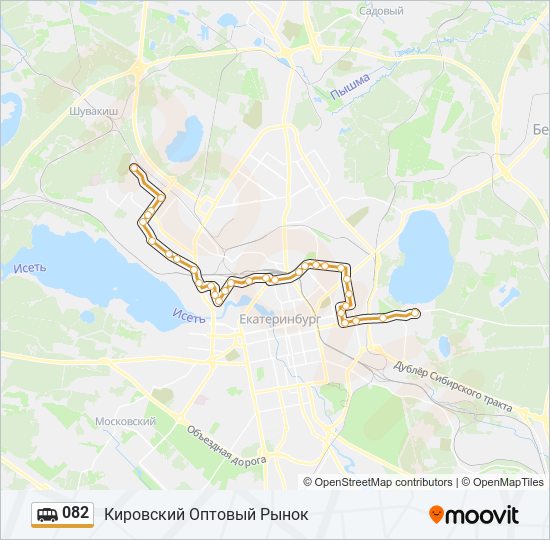 082 shuttle Line Map