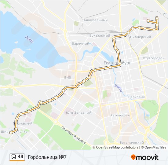 Схема маршрута 48 ставрополь
