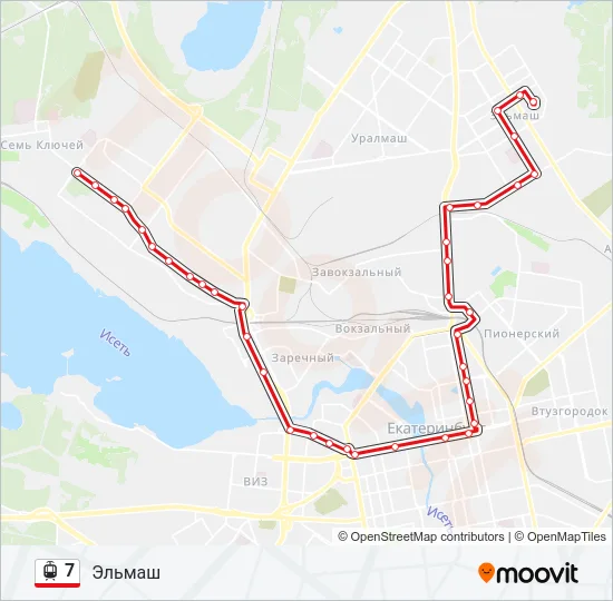 7 Light Rail Line Map