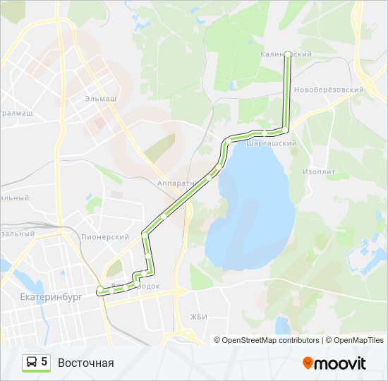 Автобус 5 маршрут остановки и расписание