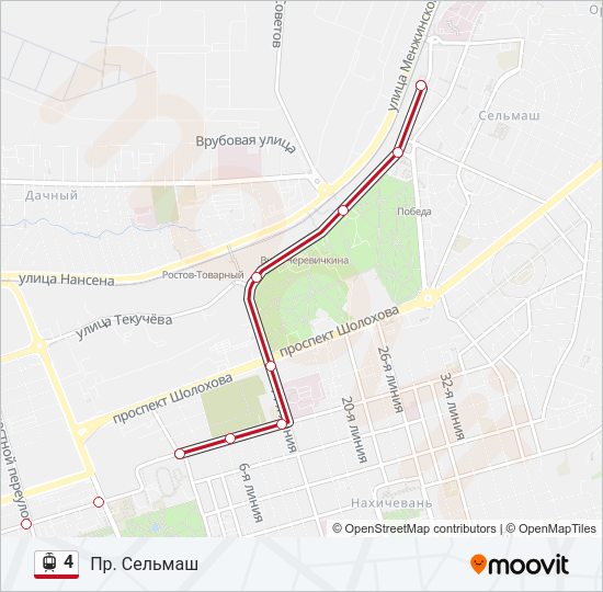 4 Light Rail Line Map