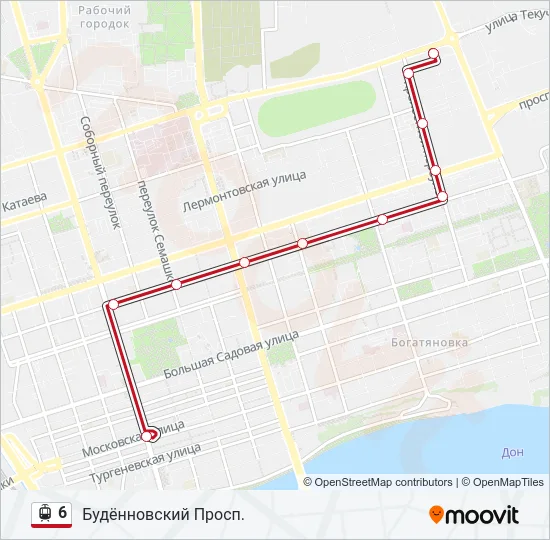 6 Light Rail Line Map