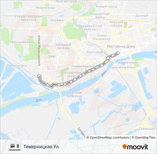8 Shuttle Line Map