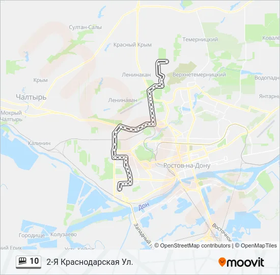 10 Shuttle Line Map