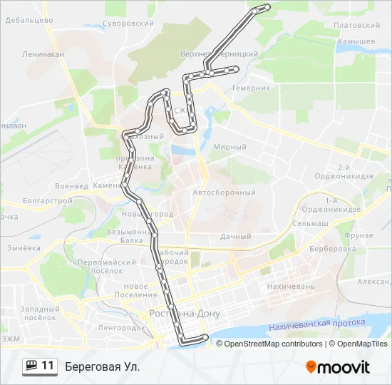 11 Shuttle Line Map