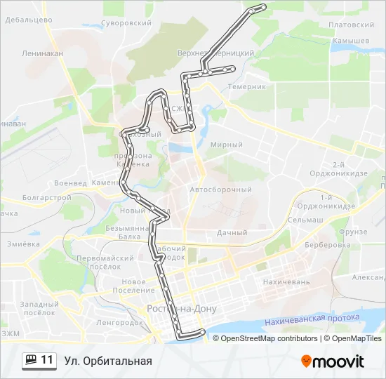 11 Shuttle Line Map
