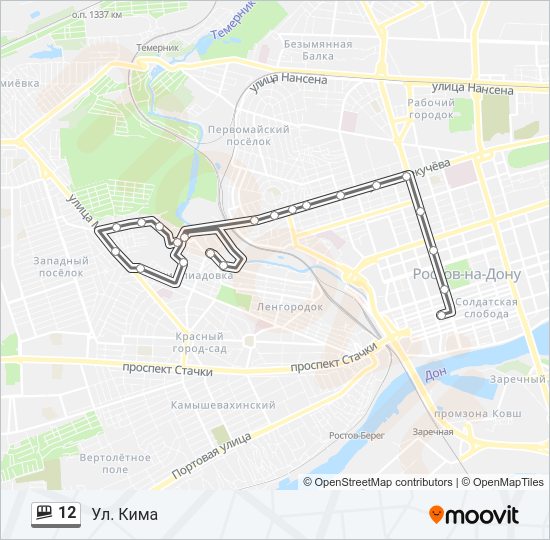 12 Shuttle Line Map