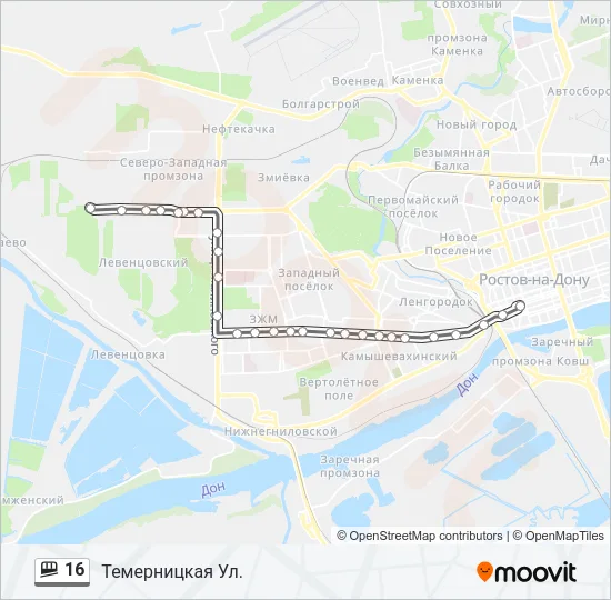 16 Shuttle Line Map