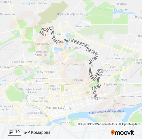 19 Shuttle Line Map