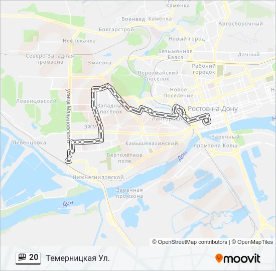20 Shuttle Line Map