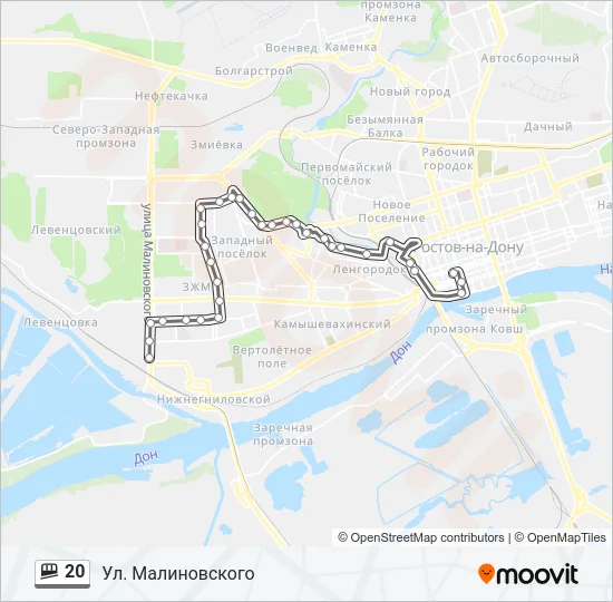 20 Shuttle Line Map