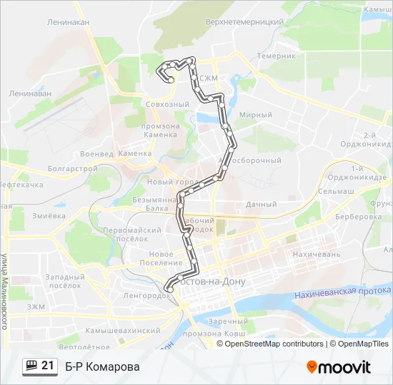 21 Shuttle Line Map
