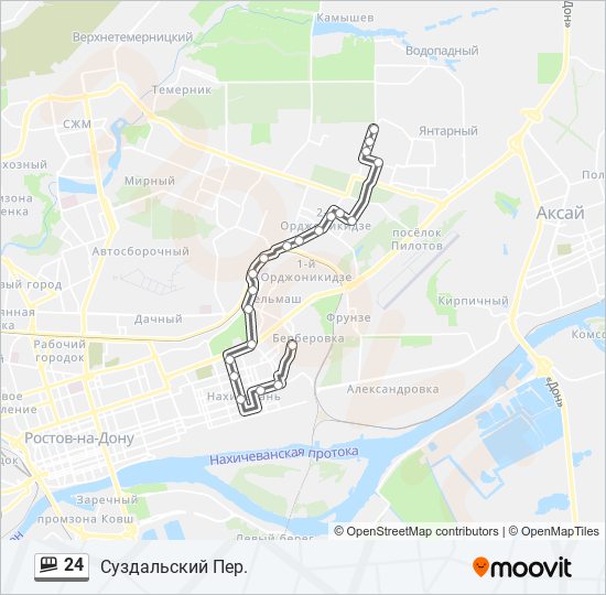 Маршрут автобуса 24 петербург