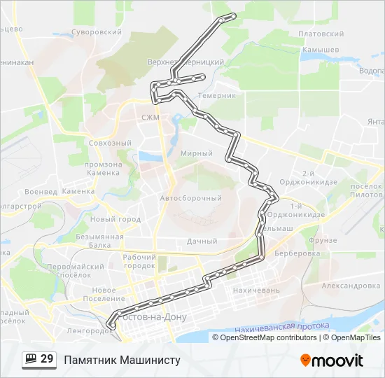 29 Shuttle Line Map