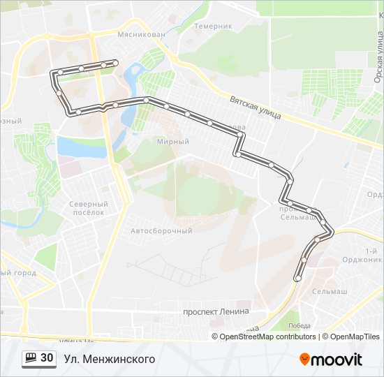 30 Shuttle Line Map