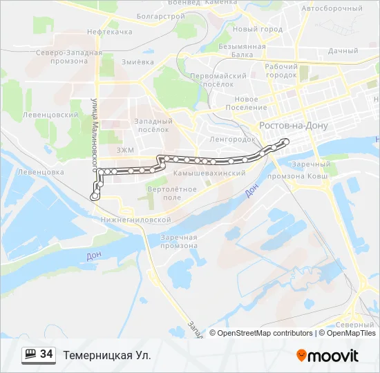 34 Shuttle Line Map