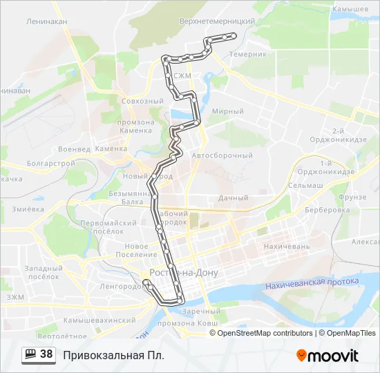38 Shuttle Line Map