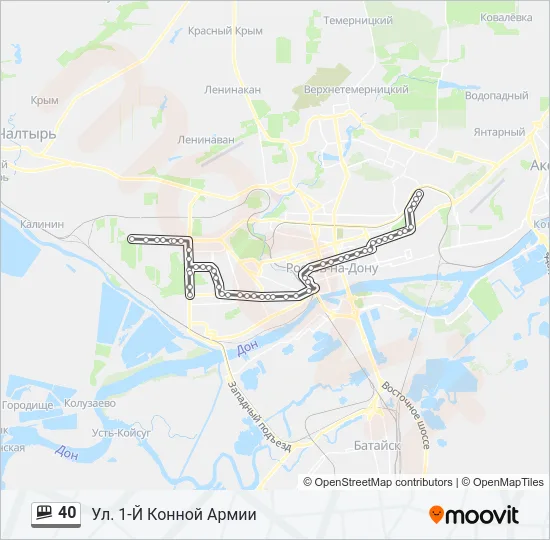 40 Shuttle Line Map