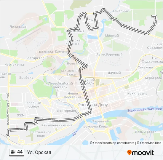 44 Shuttle Line Map