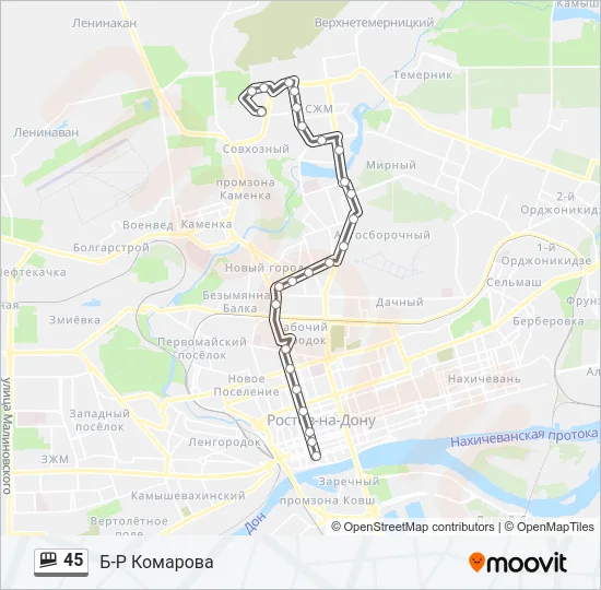 45 Shuttle Line Map