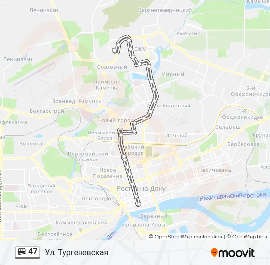 47 Shuttle Line Map