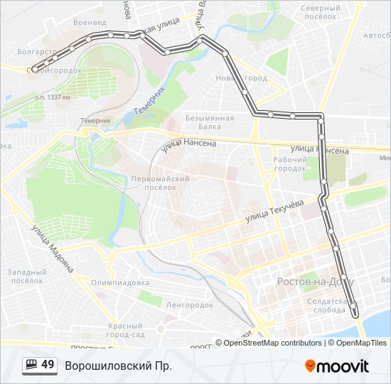 49 Shuttle Line Map