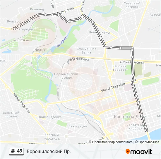 49 Shuttle Line Map