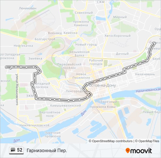 52 Shuttle Line Map