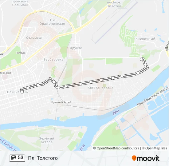 53 Shuttle Line Map
