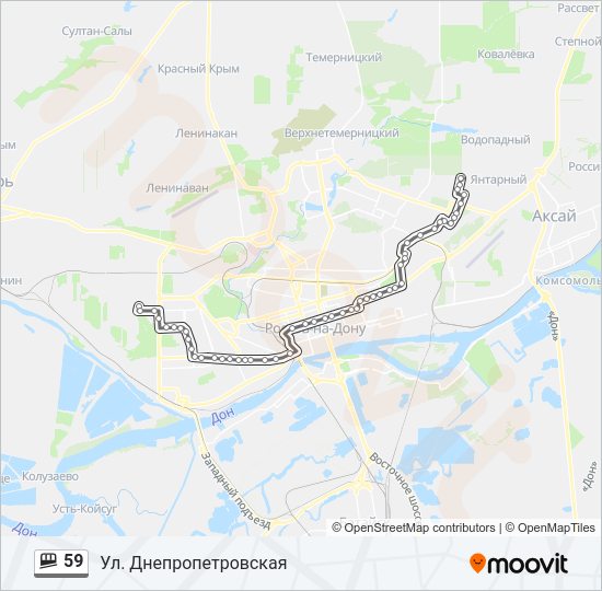 59 Shuttle Line Map
